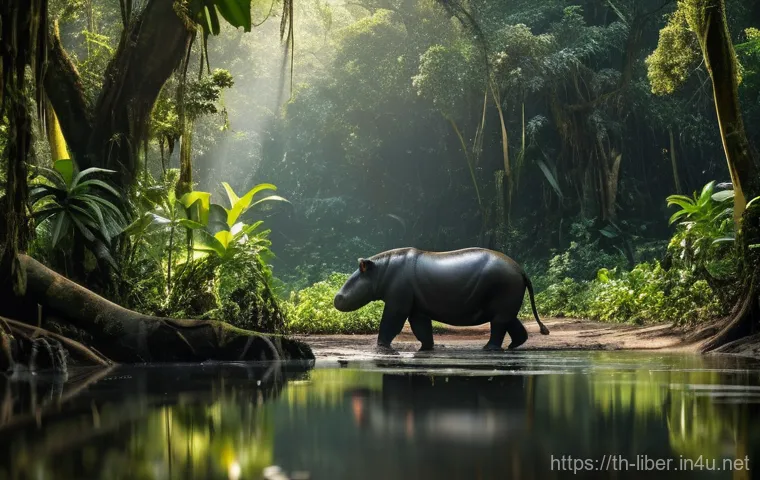 라이베리아의 환경 문제와 산림 보호 - **"Lush Liberian Rainforest & Its Inhabitants"**: A breathtaking, vibrant, and dense tropical rainfo...