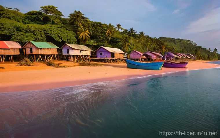 라이베리아 방문 시 필요한 비자와 서류 - **Prompt 1: Serene Liberian Coastal Village at Sunset**
An aerial shot capturing a tranquil Libe...