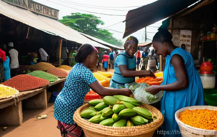 라이베리아 방문 시 필요한 비자와 서류 - **Prompt 1: Serene Liberian Coastal Village at Sunset**
    An aerial shot capturing a tranquil Libe...