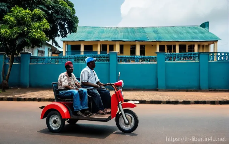 라이베리아 방문 시 필요한 비자와 서류 - **Prompt 2: Bustling Liberian Market Scene with Local Vendors**
    A lively and colorful scene insi...